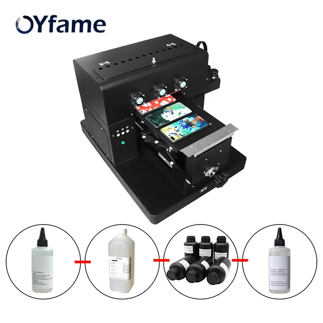 Best Price OYfame Small A4 UV Printer Glass Metal Phone Case Printing machine uv printer for embossed phone acrylic leather metal With Ink Best Price OYfame Small A4 UV Printer Glass Metal Phone Case Printing machine uv printer for embossed phone acrylic leather metal With Ink