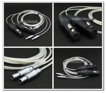 

LN004730 3pin XLR Female PCOCC + Silver Plated 1.3m 2m 2.5m Cable for Sennheiser HD800 hd820s hd800s d1000 Headphone Headset
