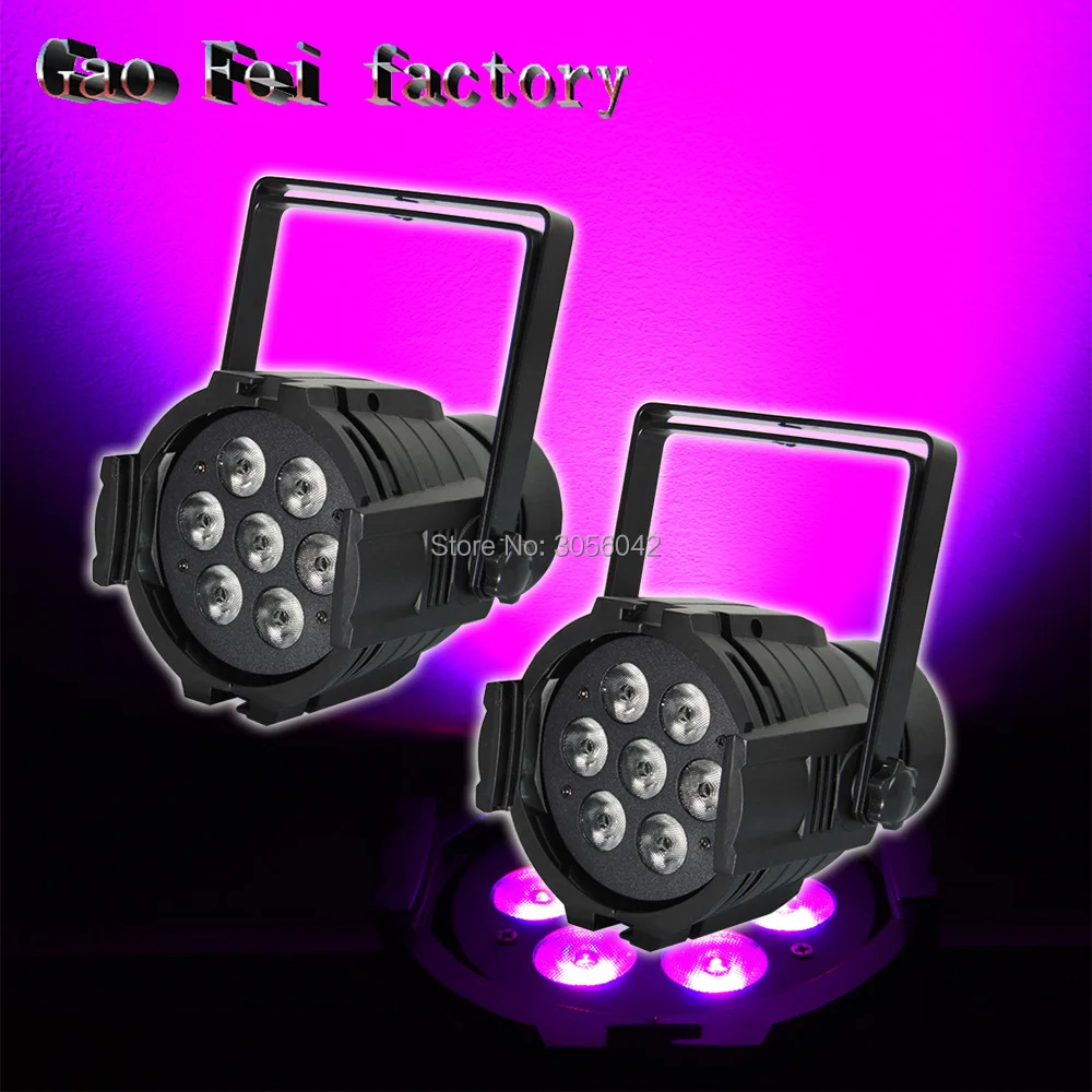 

2pcs/lot factory 7pcs 12W Cast aluminum par light mini 7X12W led par stage lights