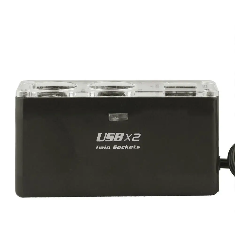 Высокое качество 5 В/1 А двойной USB порт 2 Way Авто розетка для автомобильного прикуривателя Разветвитель автомобильное зарядное устройство штепсельный адаптер DC 12 В Универсальный