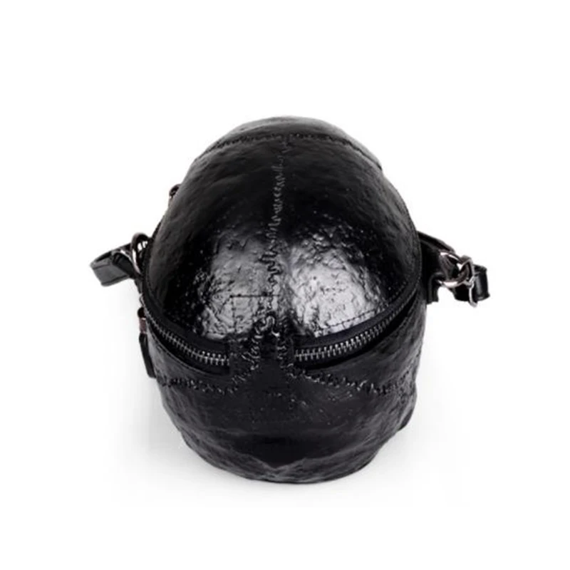  3D Skull Shoulder Bag Crossbones Messenger Bag Unisex Men Women Fashion Street Leather Zipper Handb