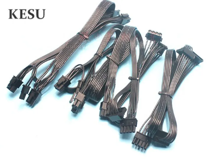 Модульный кабель питания 5pin SATA / 4pin IDE 6pin dual 6 + 2pin/6 контактный 8(6 2)pin для Corsair