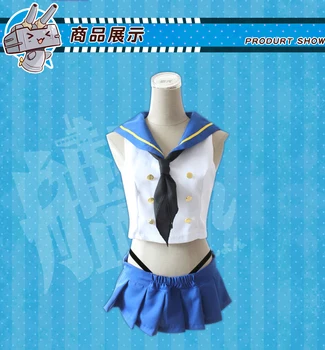

Anime Kantai Collection Shimakaze Uniforms Cosplay Costume Free Shipping Eight in one