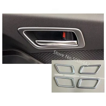 

For Toyota C-HR CHR 2017 2018 2019 2020 Car Cover Stick Trim ABS Chrome Door Inner Handle Bowl Frame Lamp 4pcs