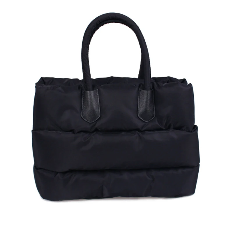 nylon autumn and winter women handbag casual soft big capacity shoulder bag solid bag women
