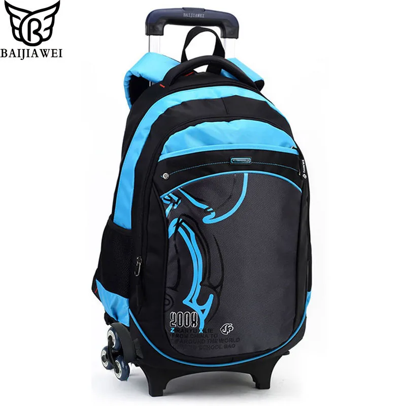 Guaranteed 100% High Quality Triple Wheels Children's School Bag Detachable Backpack For Children Fashion Trolley Kids Backpacks