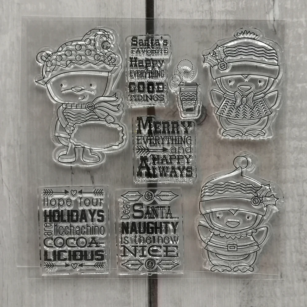 

Cartoon Transparent Clear Silicone Stamp/Seal for DIY scrapbooking/photo album Decorative clear stamp sheets