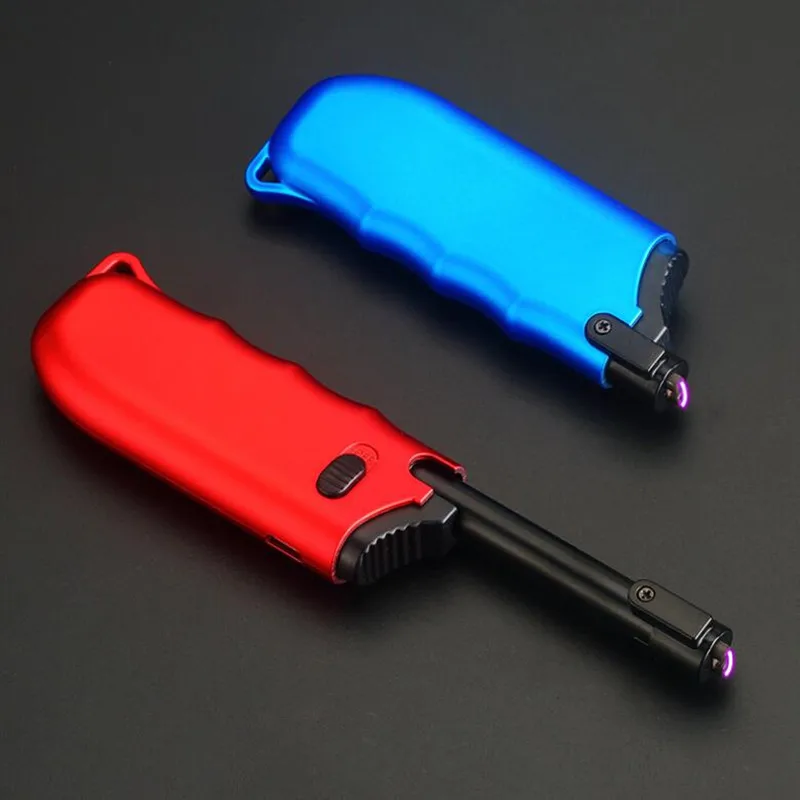 

Creative Portable BBQ Arc lighter USB charging Electronic Cigarette lighter Rechargeable Windproof flameless electric lighters