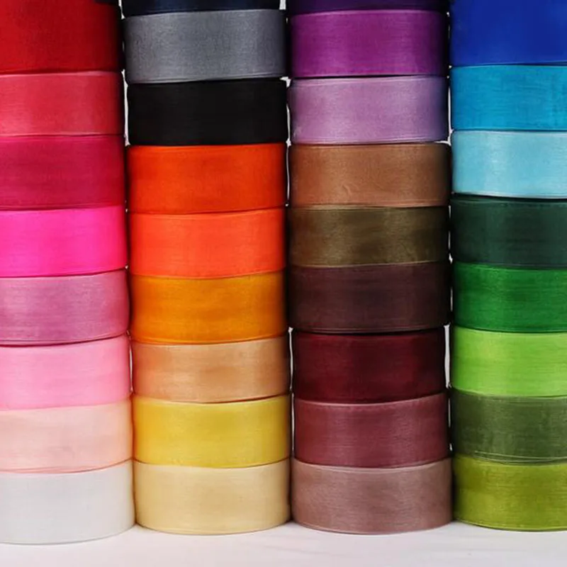 

Лента из органзы для скрапбукинга 89 метров, 4 см