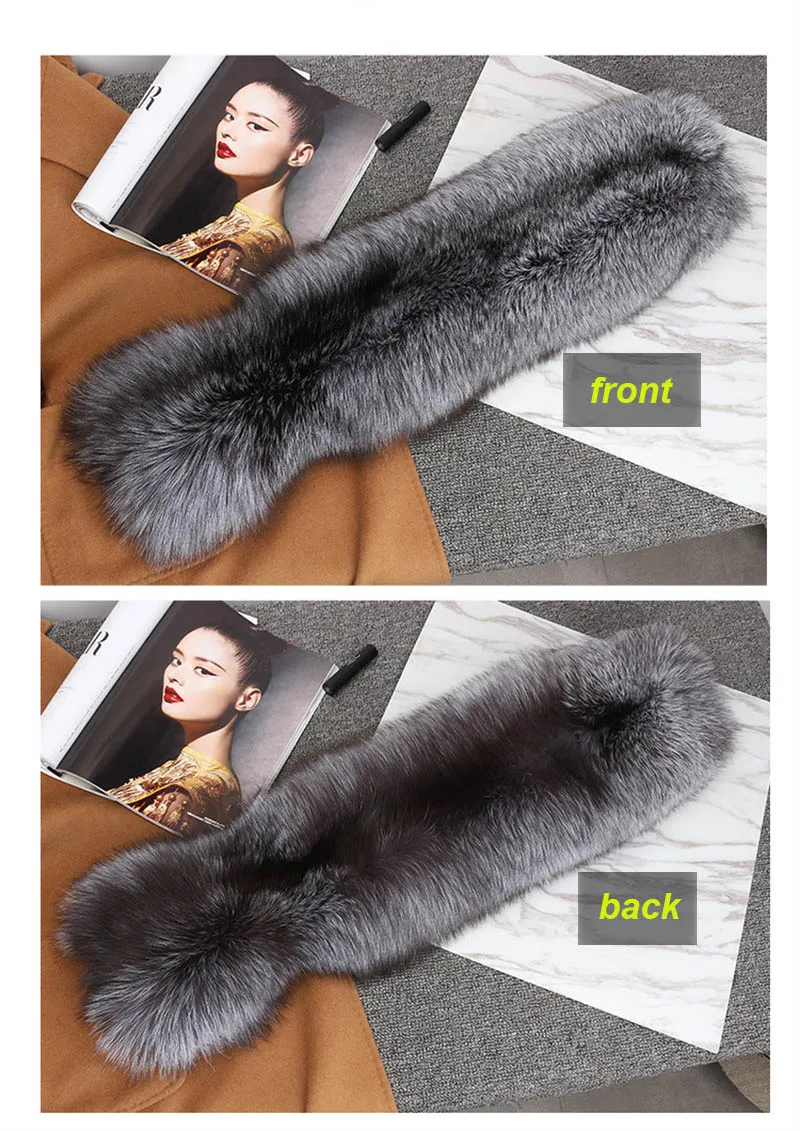 fox fur scarf silver fox 1q