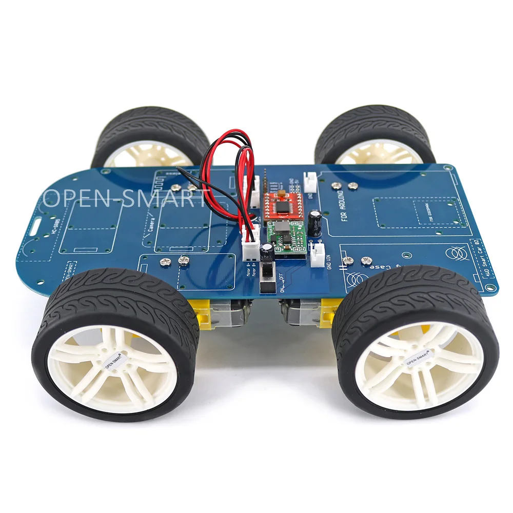 Открытым SMART 4WD Smart Bluetooth резиновые колеса Шестерни двигатель Smart Car Kit w/учебник для Arduino UNO R3 Nano STM32 Mega2560