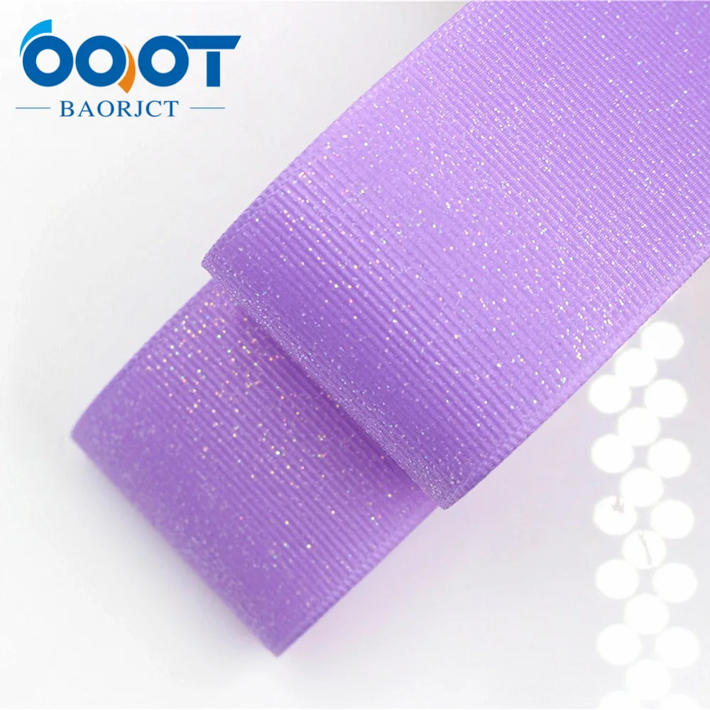 OOOT BAORJCT 38mm 10yard/lot Solid color Ribbons Thermal transfer Printed grosgrain Wedding Accessories DIY handmade material