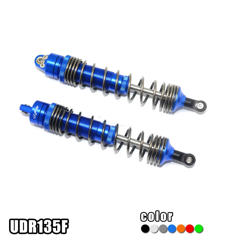 

1Pair UDR Front Shock Absorber UDR135F Aluminum External Spring Shockproof Damper for Rock Crawler RC Cars Upgrade Parts
