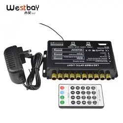 Westbay 10 портов Белый светодиодный световой двигатель AC100-240V Радиочастотный пульт DMX светодиодный волоконно-оптический Световой драйвер для