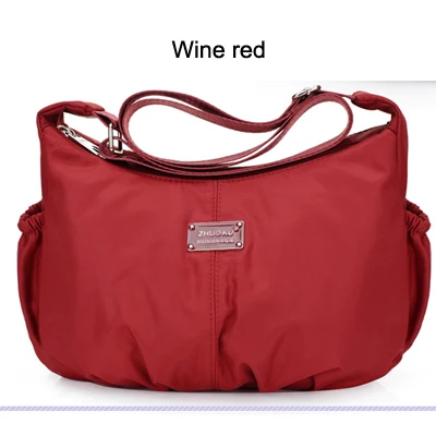 Женская сумка-мессенджер, вместительная нейлоновая сумка, сумки через плечо для женщин, дизайнерская сумка через плечо, сумка через плечо, Основная сумка L200 - Цвет: Wine red
