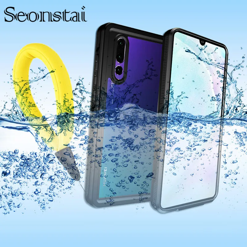 

For Huawei P30 Pro Case 360 Degree Protection Dustproof Shockproof Cover IP68 Diving SwimProof Dustproof Outdoor Sport P30 Coque