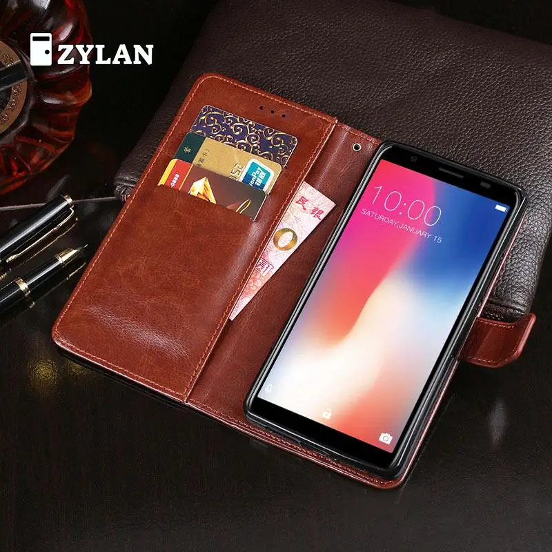 ZYLAN Для Doogee X55 Роскошный кожаный флип-чехол Mix 2 Lite защитный чехол для телефона