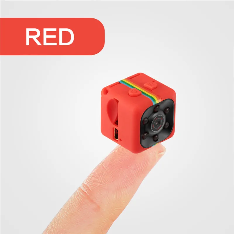 SQ11 720P Мини камера HD Dashcam маленькая камера с датчиком ночного видения Видеокамера микро видео камера DVR DV регистратор движения видеокамера - Цвет: Красный