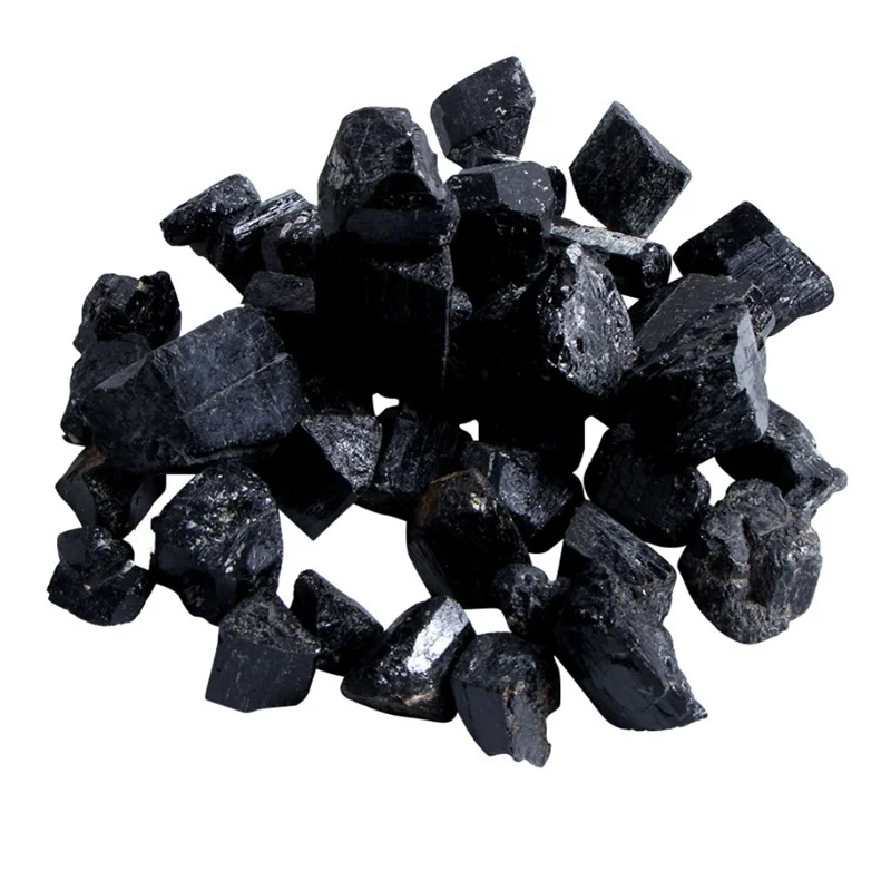 

50G 100G Rough Rock Mineral Specimen Healing Stone Natural Crystal Black Tourmaline Crystal