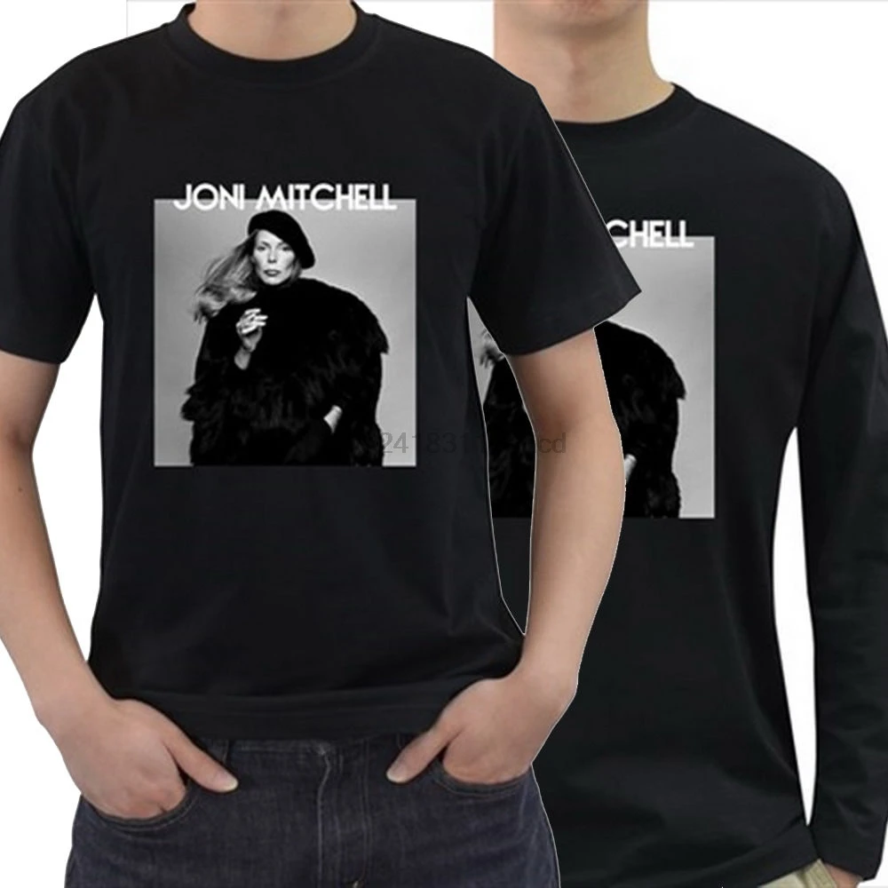 

NEW Black Unisex T-Shirt Size S M L XL 2XL 3XL Joni Mitchell 70s Rock