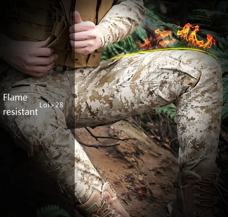 Pro Outdpoor военные тактические камуфляжные походные брюки для кемпинга, мужские армейские спортивные штаны, анти-пиллинг боевые брюки