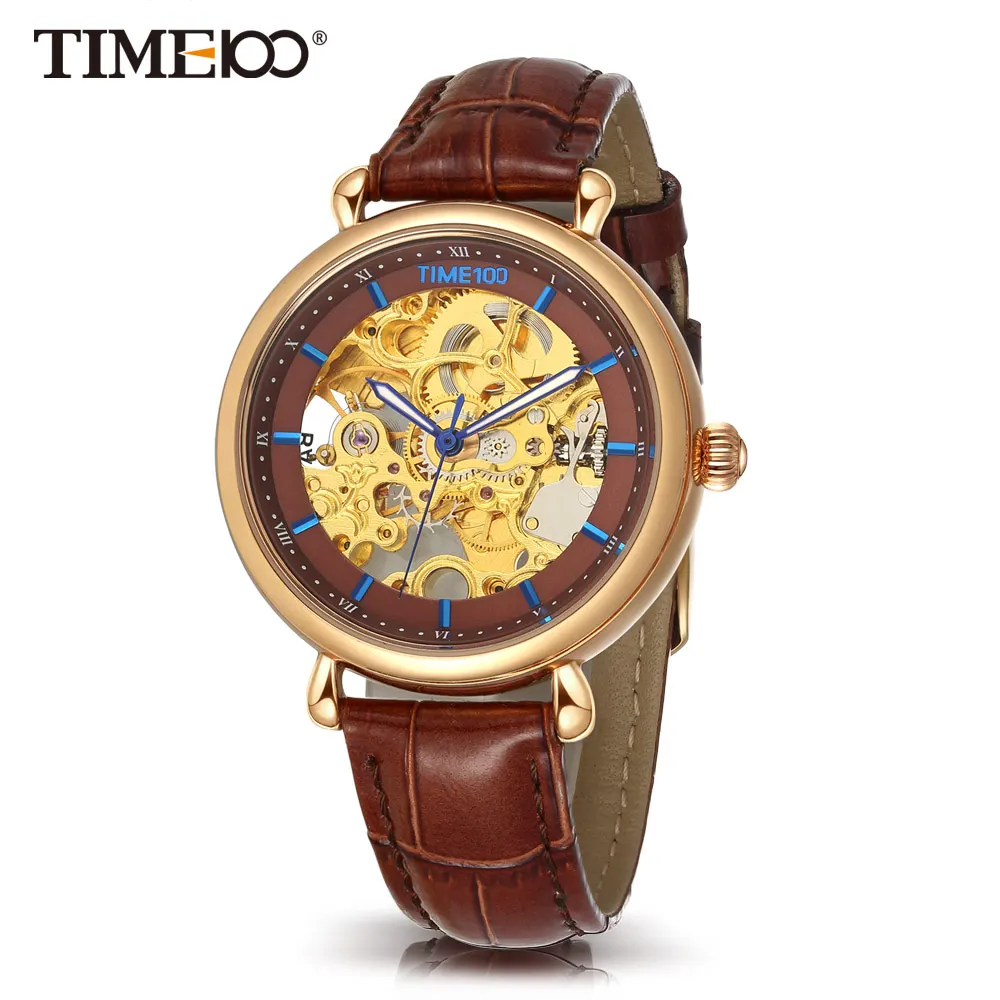 Buy TIME100 Women Mechanical Skeleton Watches Hollow