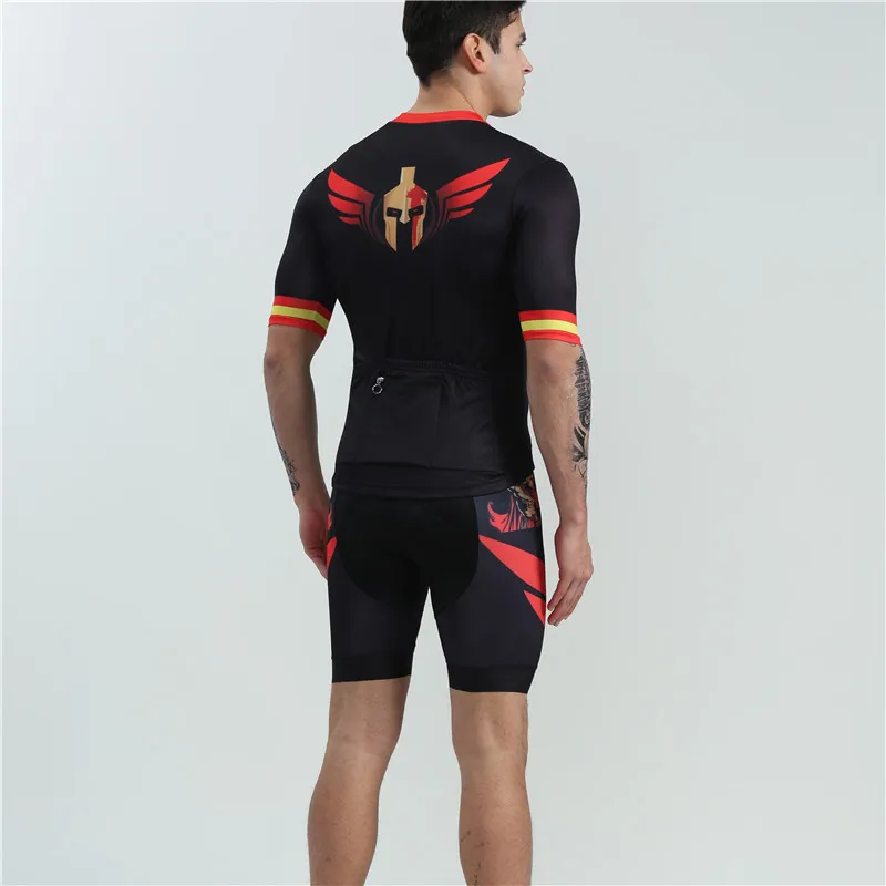 BOESTALK high quality men cycling set 2019 summer sports bike jersey+bib shorts gel pad maillot ciclismo hombre triathlon suit