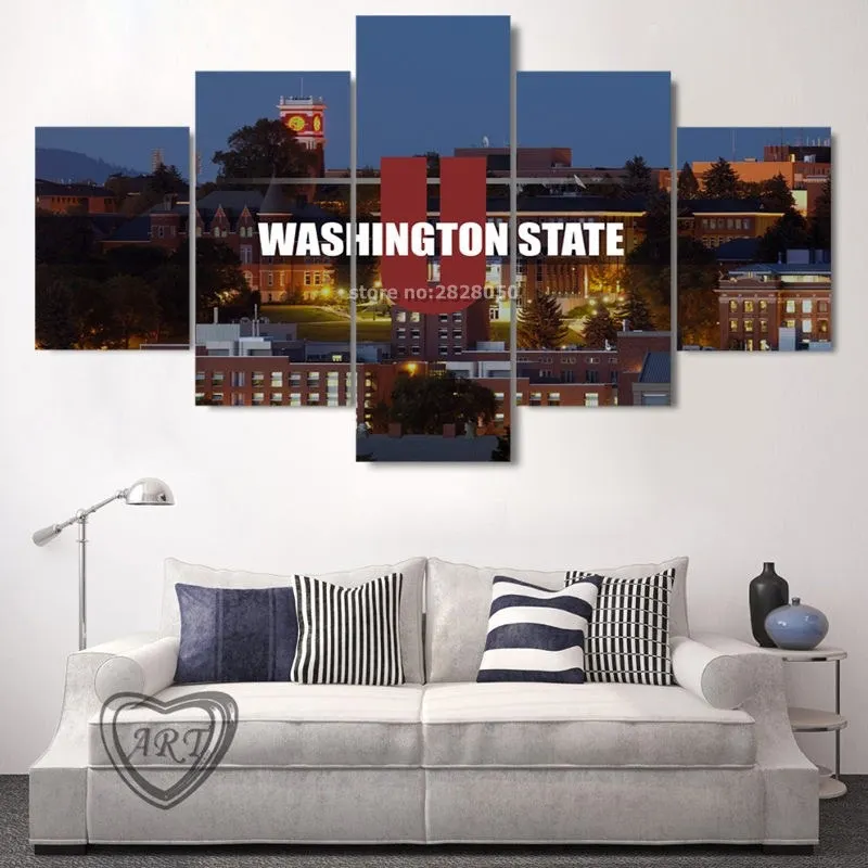 5 Pieces Canvas Wall Art United States Washington State Landscape Wall