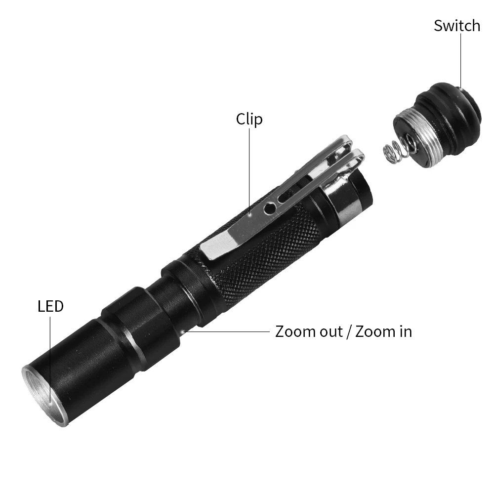 1 шт. дропшиппинг MOONBIFFY портативный мини-светильник CREE Q5 2000LM светодиодный светильник Фонарь карманный светильник водонепроницаемый фонарь