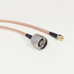 Высококачественные низкие-Затухание SMA штекер переключатель N Мужской РФ коаксиальный кабель RG142 50 см 20 "адаптер