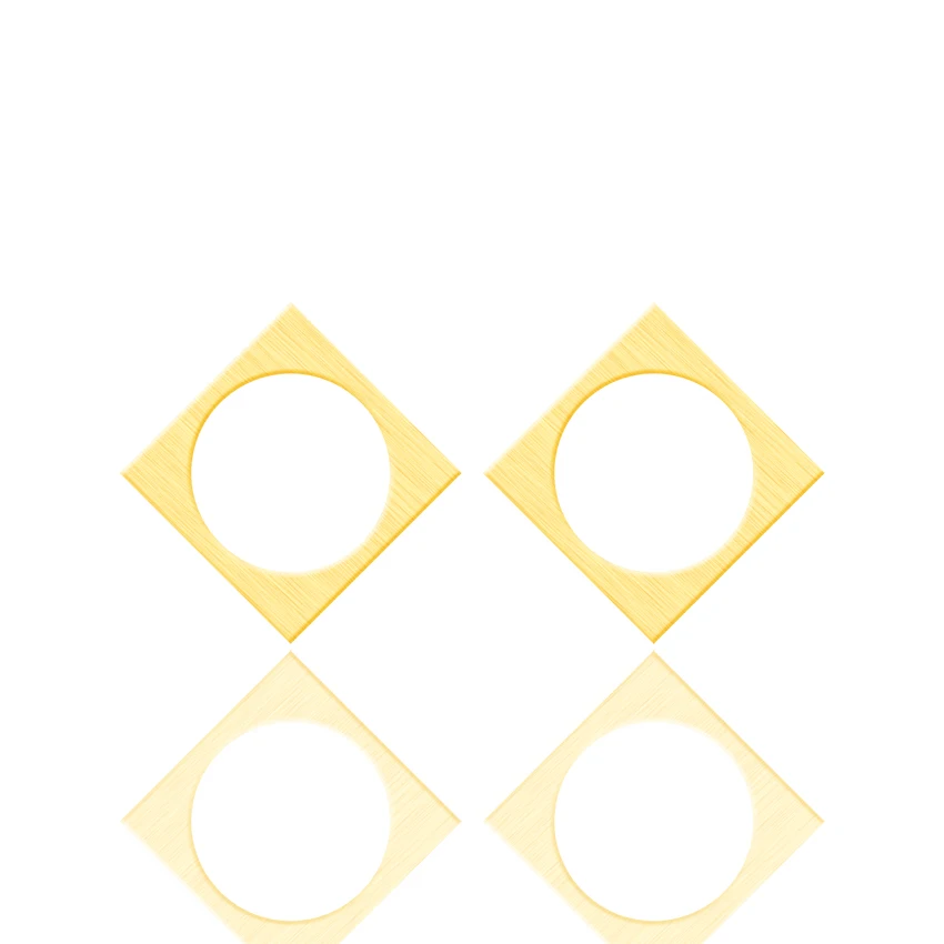 

Hollow Round Square Fashion Jewelry Earrings Women Bijoux Vintage Stainless Steel Rose Gold Femme Brincos Birthday Gifts Party