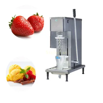 

tap water(valve) self-cleaning swirl fruit frozen yogurt mixer fruit frozen yogurt mixing machine ice cream shaker