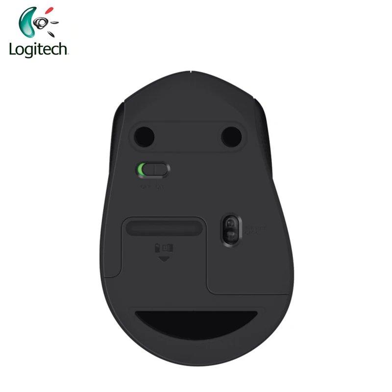 Беспроводная мышь Logitech M330 2 4 ГГц с черным/белым цветом для ПК игровая офисная Windows