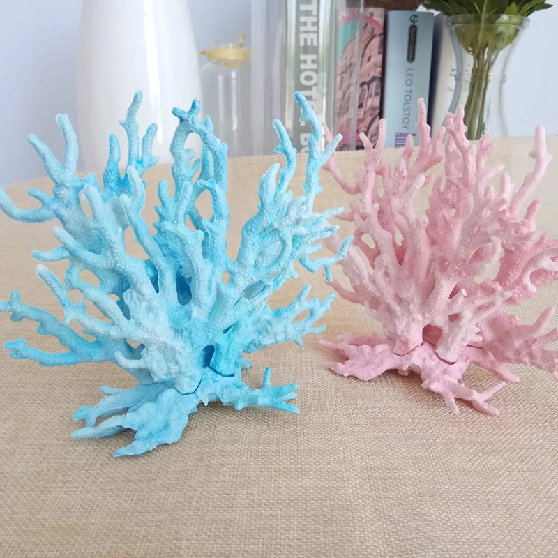 Искусственный Коралл водные растения искусственный аквариум ландшафтный