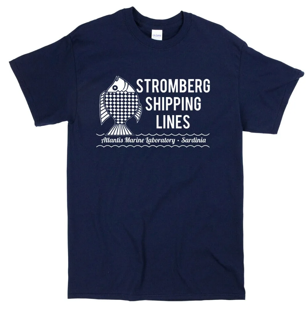 

Stromberg Shipping James Bond Inspired T-Shirt - 007 Movie Film Retro Mens Tee 2019 Cotton Short-Sleeve