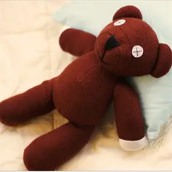 Розничная продажа 1 шт. 9 ''23 см Мистер Бин Медведь Тедди Куклы животных мягкие плюшевые игрушки Браун рисунок малыш Рождественский подарок