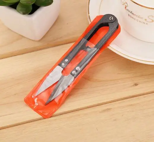 Multicolor Trimming Scissors Nippers U Shape Clippers Sewing Embroidery Thrum Yarn Stainless Steel
