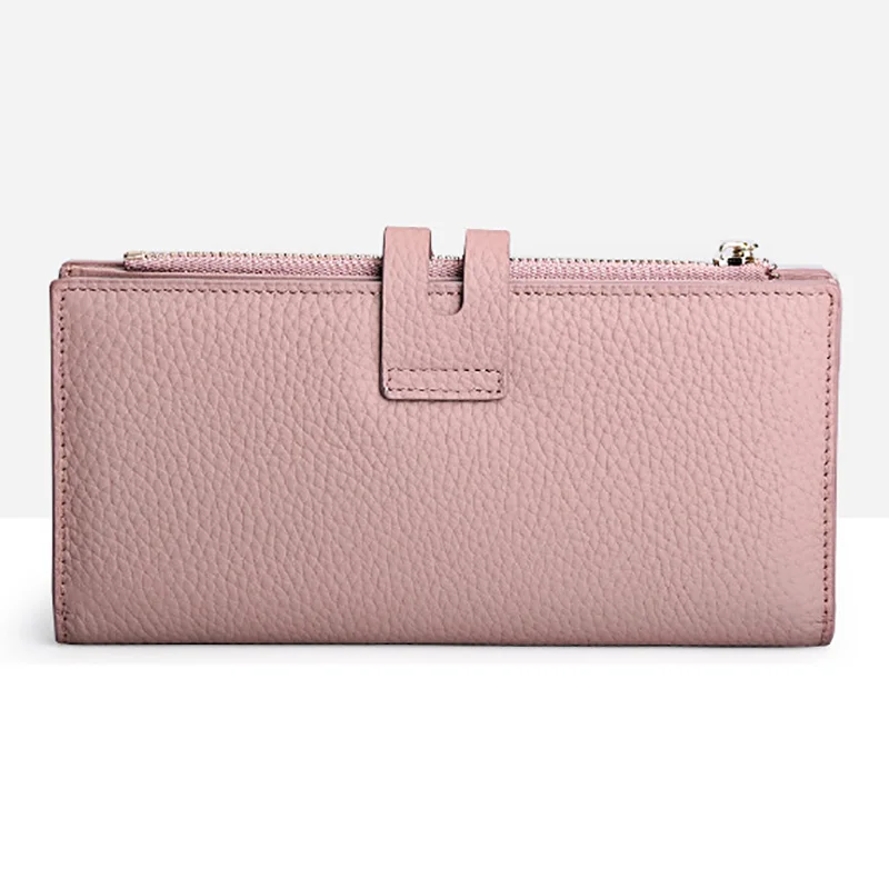 LMS 2017 Litchi Pattern Long Leather Womens Wallets And Purses Fashion Zipper & Hasp Clutches Women Bag Phone Card Holder Wallet (6)