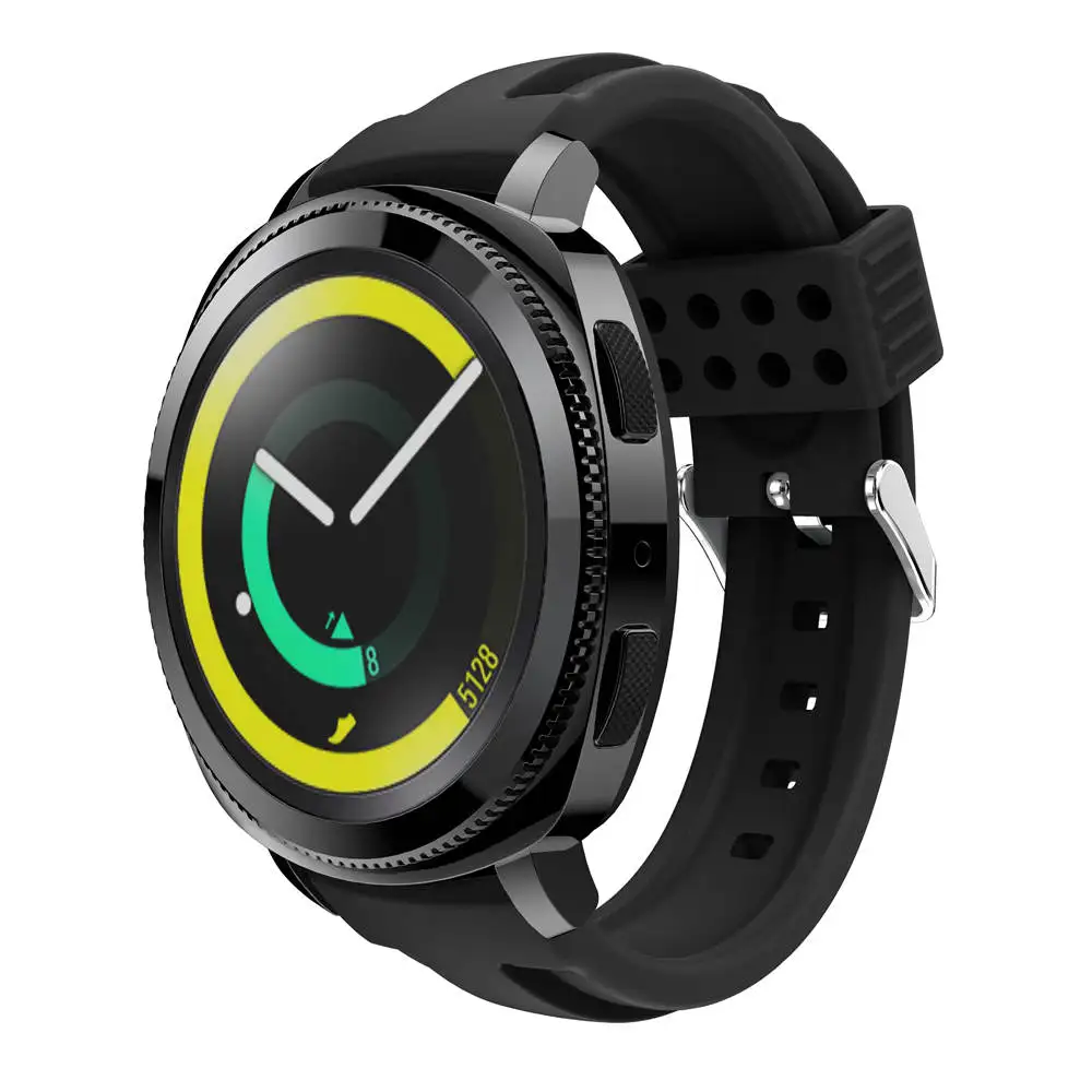 Спортивный силиконовый ремешок для часов Samsung Gear sport 20 мм сменный наручных S2
