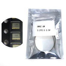 10 шт. SMD 3225 пассивный кварцевый генератор OSC 6 МГц 6 м 3,2*2,5 3,3 В 25PPM