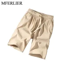 Summer Men shorts cotton linen 5XL 6XL large size shorts men 5 colors