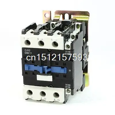 

CJX2-4011 DIN Rail Mount AC Contactor 3 Pole One NO 24V Coil 60A