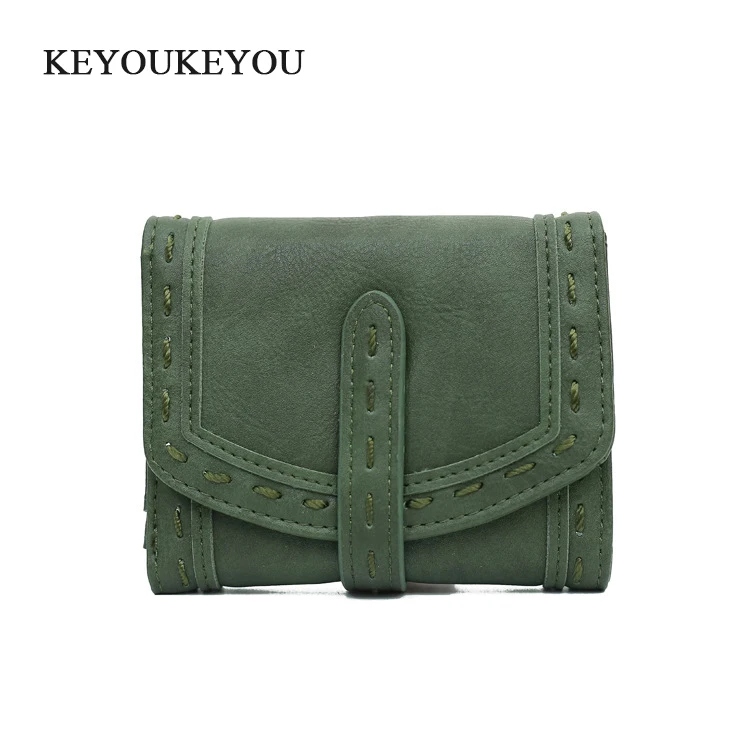 KEYOUKEYOU Hasp сцепления Для женщин кошельки из искусственной кожи небольшой кошелек с