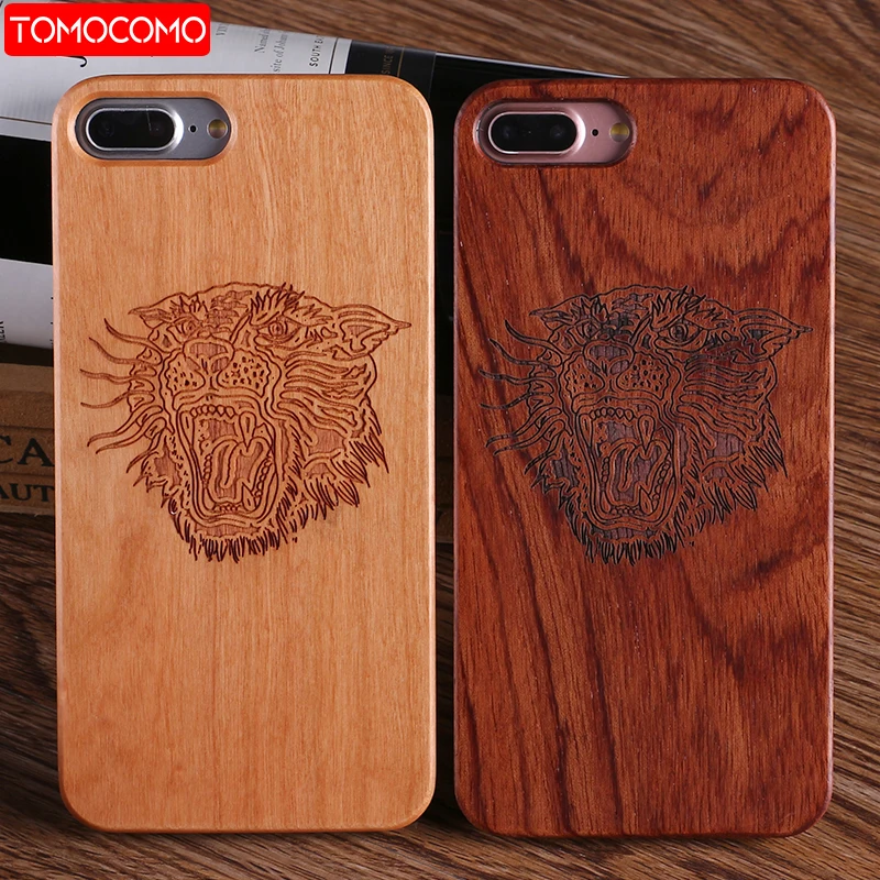 

TOMOCOMO For iPhone 6 6S 8 8Plus X XS Max Suicide Clown Praying Real Tiger Printed Wood Phone Case For SAMSUNG Galaxy S7 Edge S9