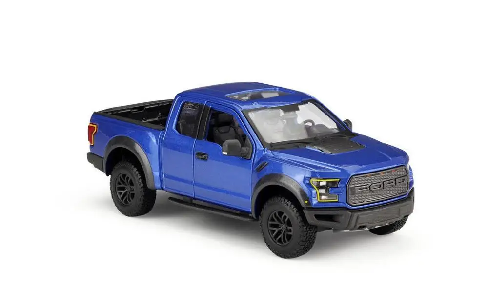 MAISTO SE грузовики 1:24 весы FORD F-150 RAPTOR литой модельный автомобиль в коробке - Цвет: Синий