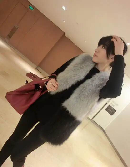 

2019 New Fashion Faux Fur Coat Winter Coat Women Waist Coat Fur Gilet Women's Fur Jacket Fur Vest For Ladies
