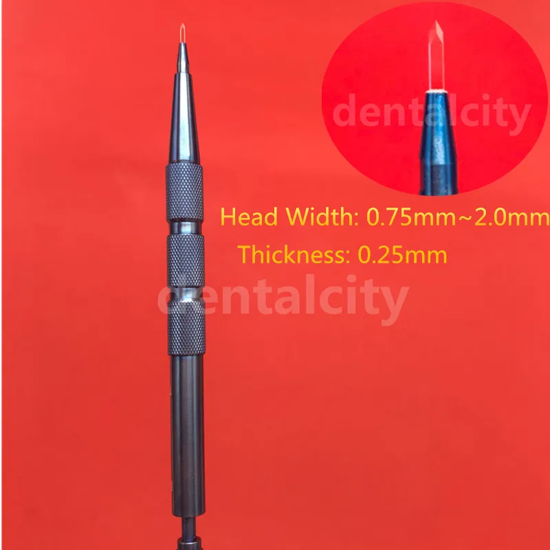 1 шт. 0,85 мм 60 градусов сапфир волос трансплантация нож волосяной фолликул посадка ручка