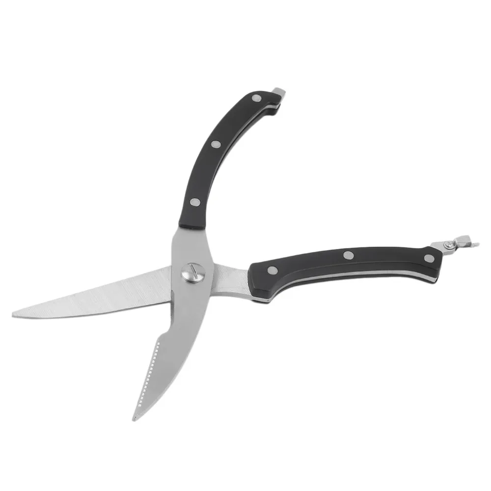 

Multifunction Strong Knives Kitchen Shears Stainless Steel Poultry Fish Chicken Bone Scissors shark fin crab tools 10cm Blade