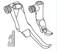 1 pair(2 pieces) Industrial Sewing Machine foot for DURKOPP 867 Sewing Machine 1 pair 2 pieces silver spare parts for numbering machine gto heidelberg printing machine