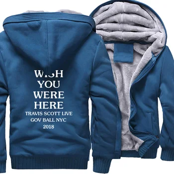 

2019 New Style Travis Scotts ASTROWORLD Harajuku Hoodies Men WISH YOU WERE HERE Letter Printed Hip Hop Punk Thicken Jackets Mens